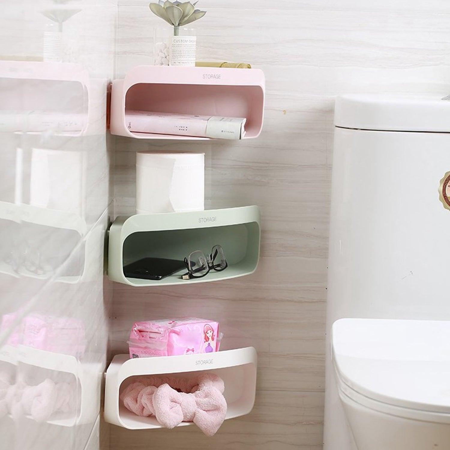 7688 Wall Mount Corner Storage Rack Bathroom Shower Shelf Organizer For Bathroom , Home & Multiuse Storage Box DeoDap 7688 Wall Mount Corner Storage Rack Bathroom Shower Shelf Organizer For Bathroom , Home & Multiuse Storage Box DeoDap